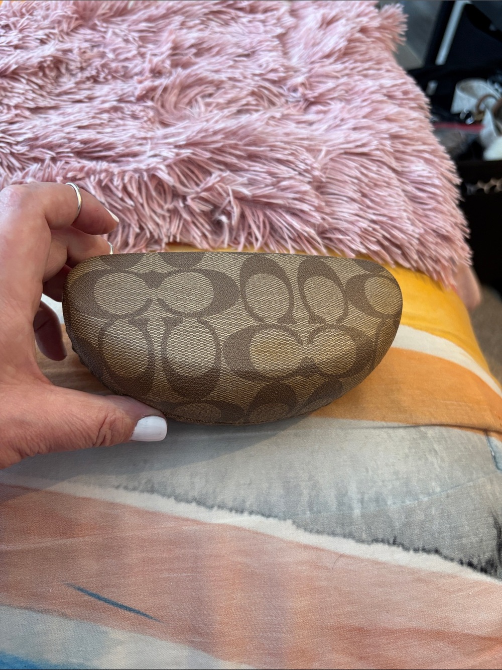 Coach Khaki/Chestnut Signature Satchel with Matching Accessories - Picture 11 of 16